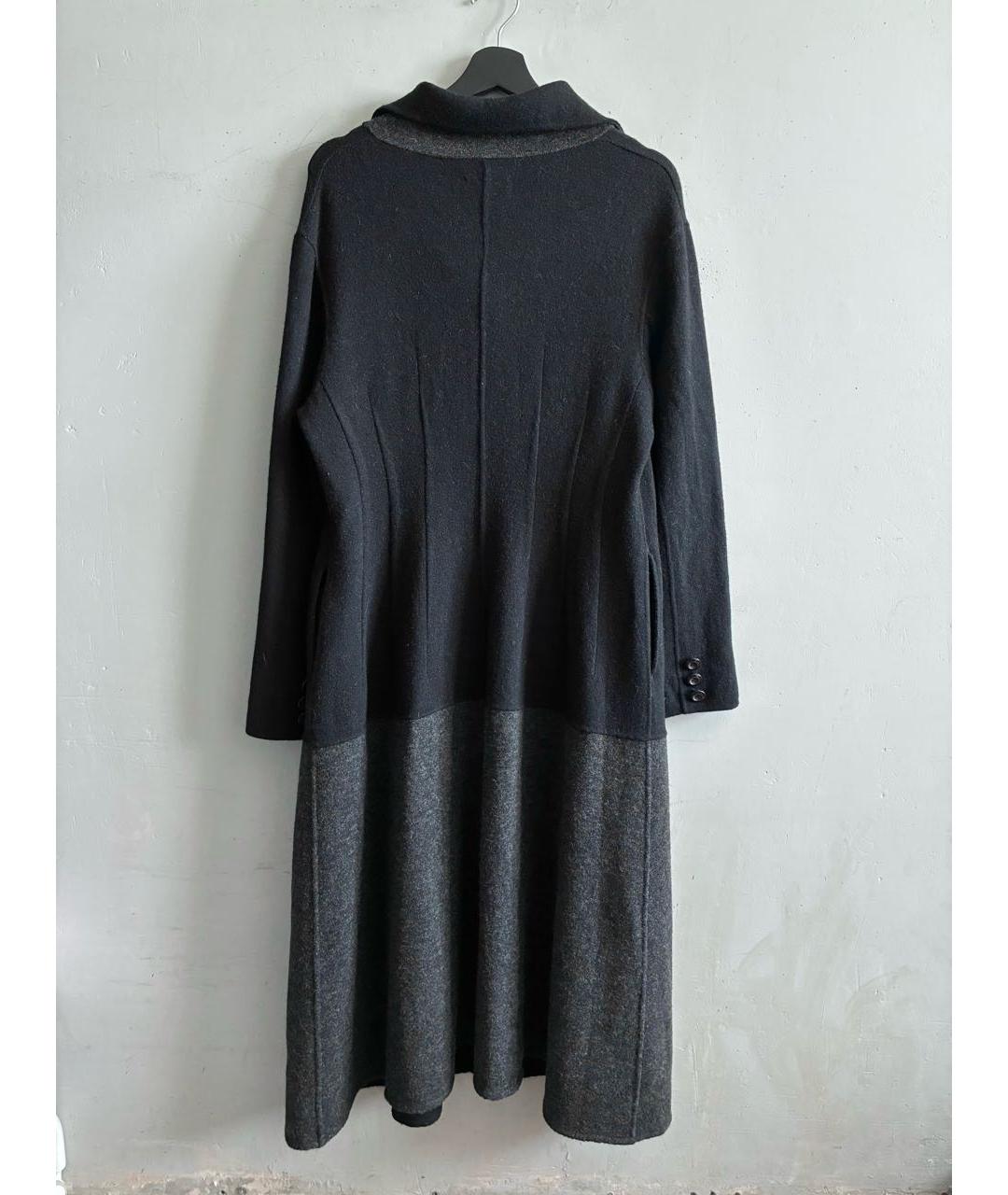 YOHJI YAMAMOTO Черное шерстяное пальто, фото 2