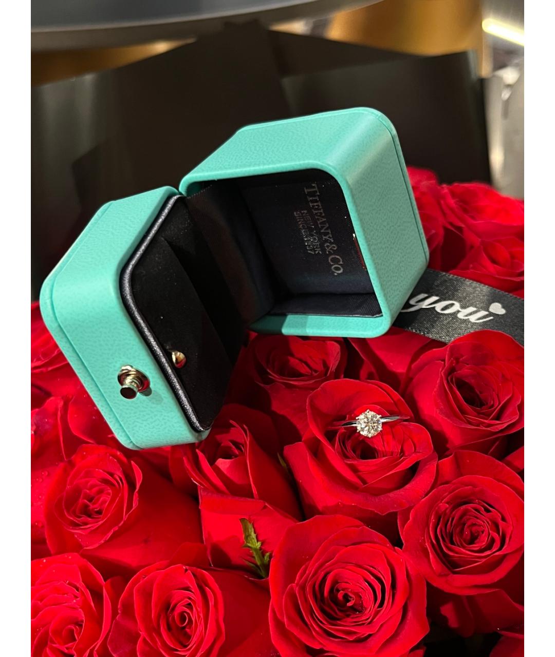 TIFFANY&CO Серебряное платиновое кольцо, фото 9