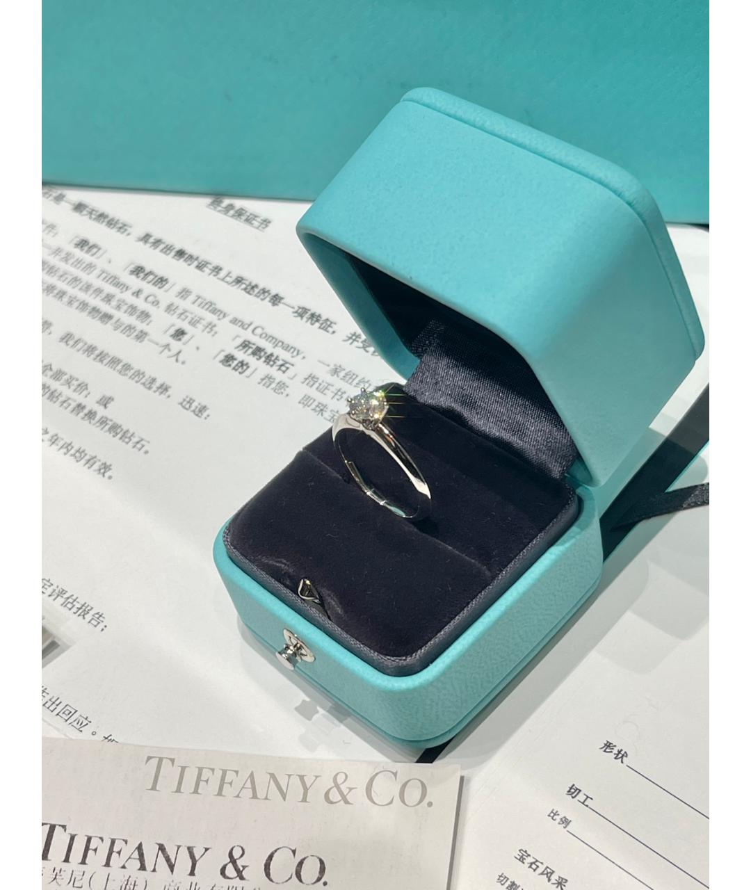 TIFFANY&CO Серебряное платиновое кольцо, фото 5