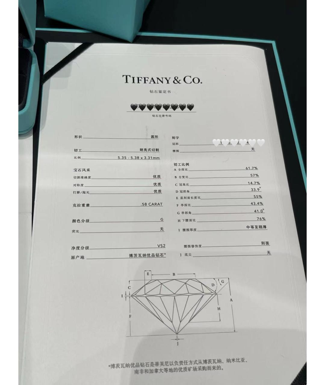 TIFFANY&CO Серебряное платиновое кольцо, фото 8