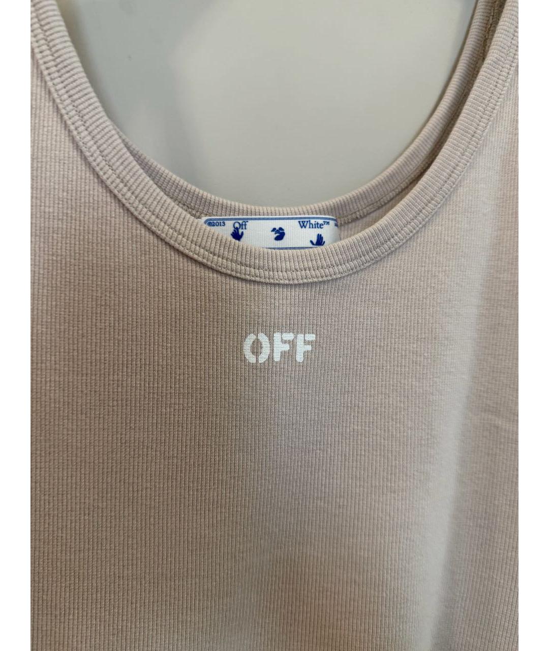 OFF-WHITE Розовая хлопковая майка, фото 3