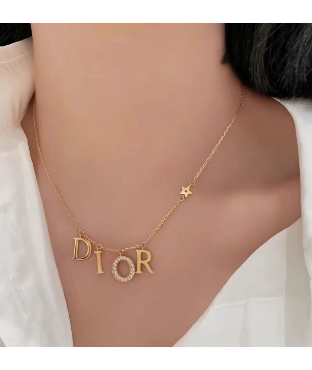 CHRISTIAN DIOR Золотая подвеска, фото 8