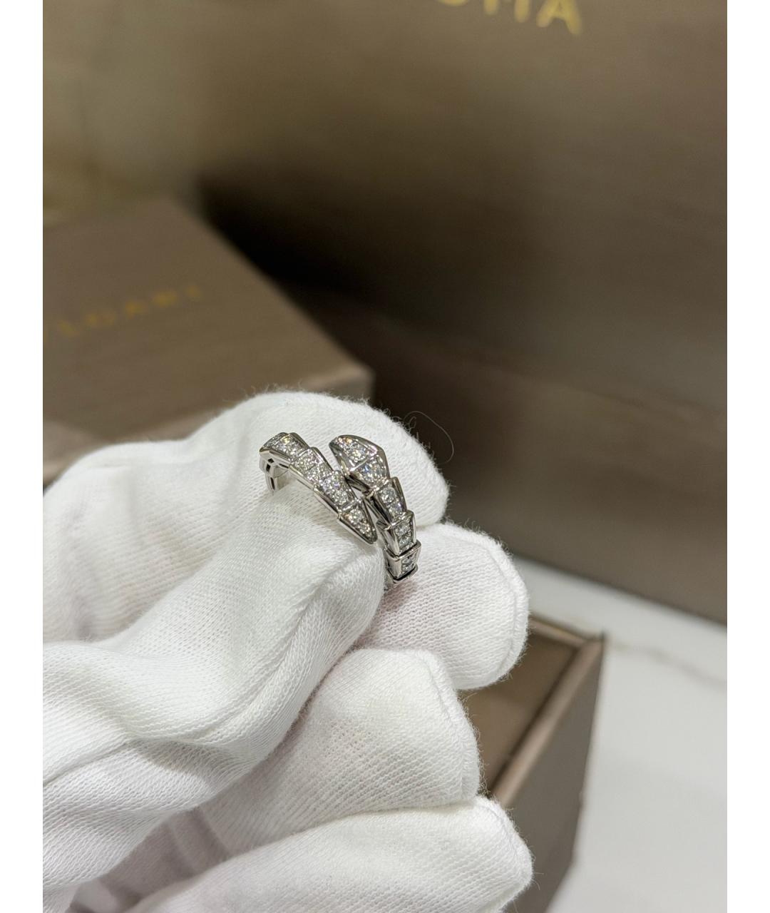 BVLGARI Серебряное кольцо из белого золота, фото 2