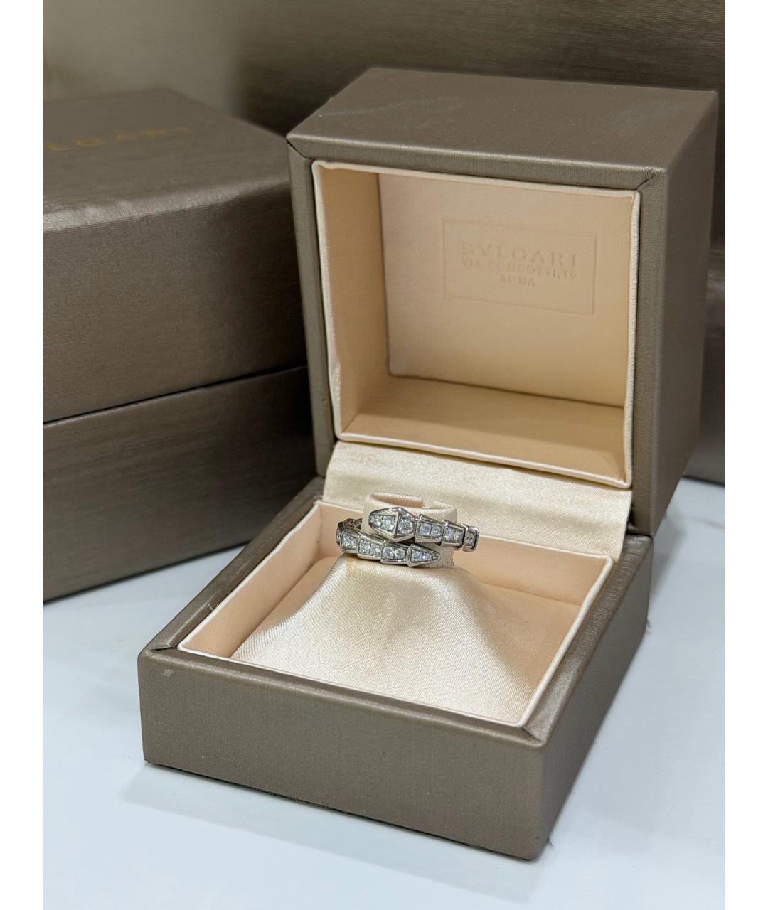 BVLGARI Серебряное кольцо из белого золота, фото 5