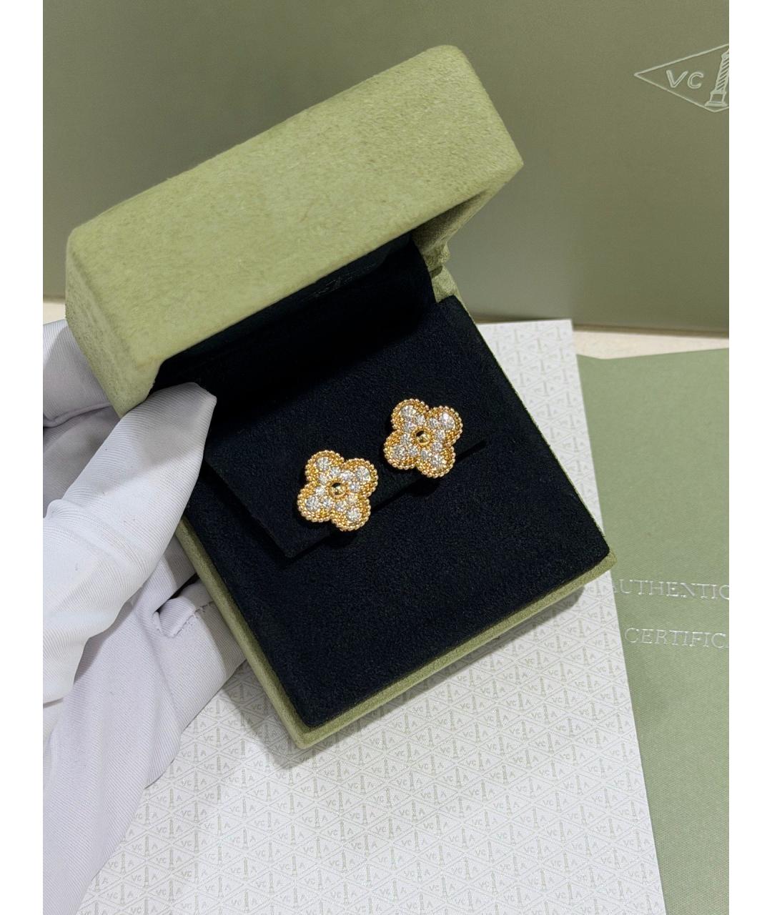 VAN CLEEF & ARPELS Золотые серьги из желтого золота, фото 5