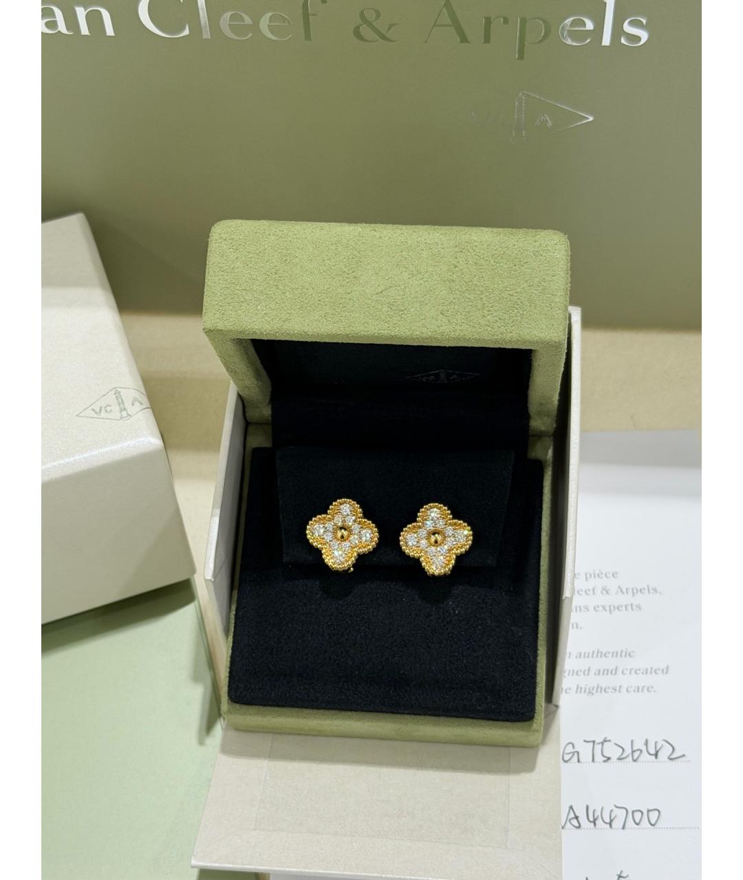 VAN CLEEF & ARPELS Золотые серьги из желтого золота, фото 2