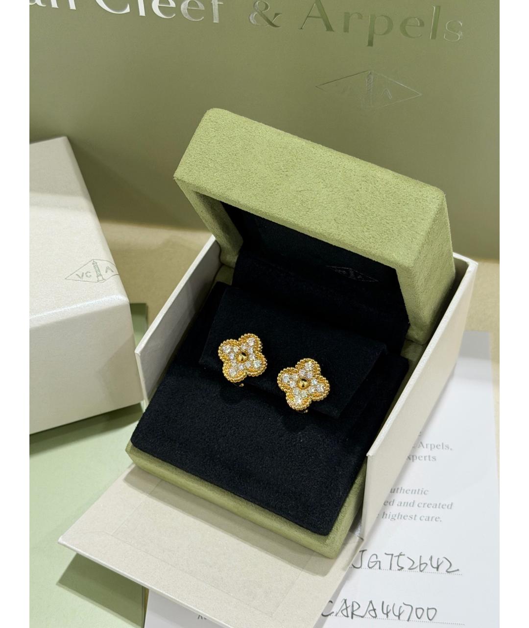 VAN CLEEF & ARPELS Золотые серьги из желтого золота, фото 3