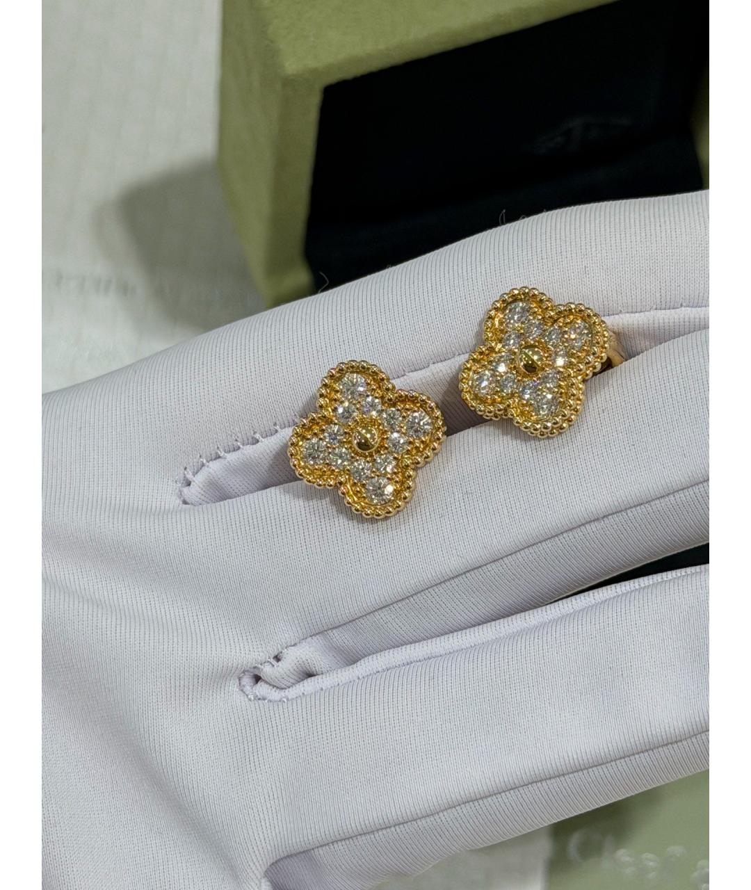 VAN CLEEF & ARPELS Золотые серьги из желтого золота, фото 6