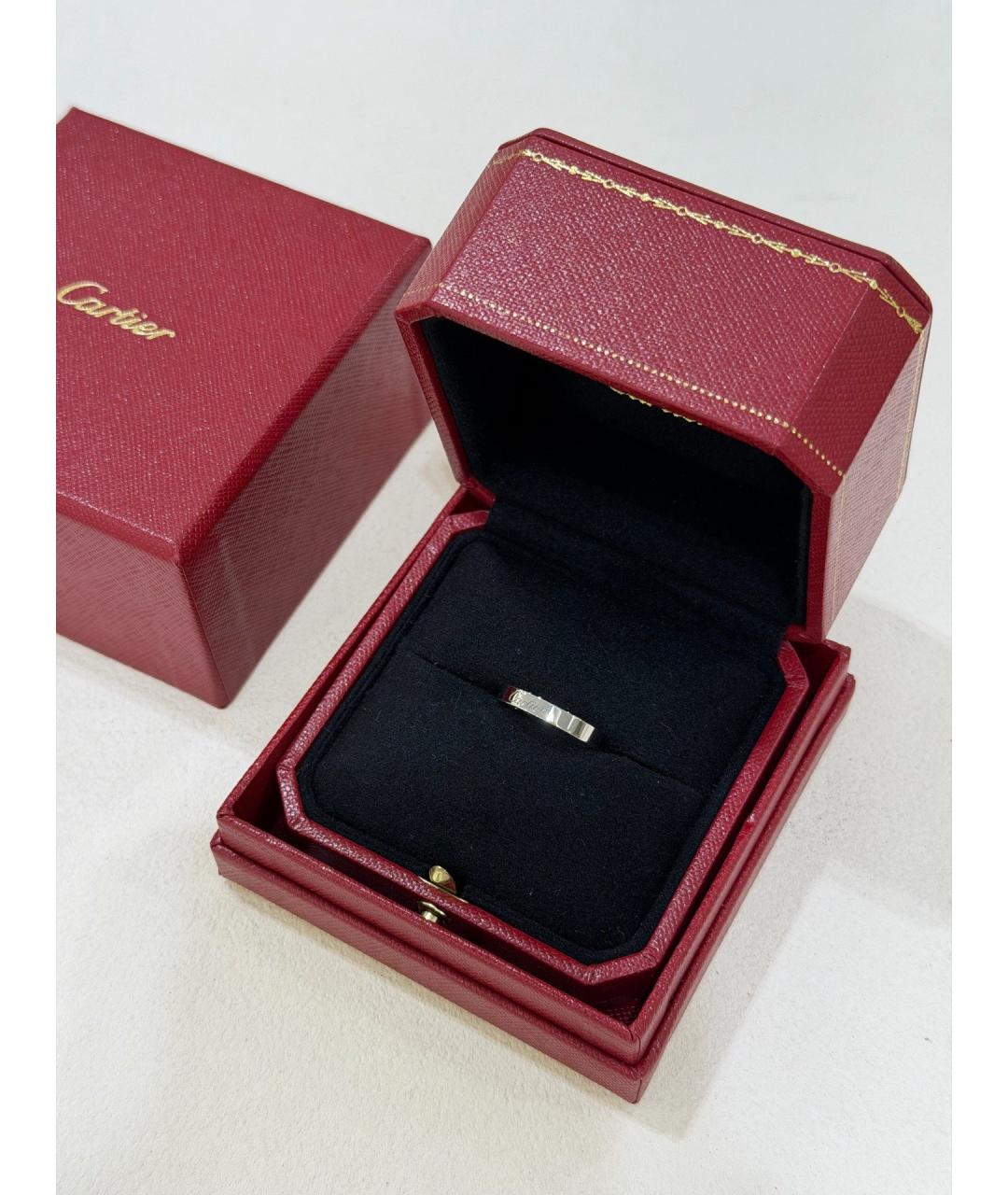 CARTIER Серебряное платиновое кольцо, фото 4