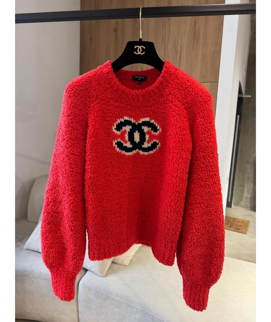 CHANEL Красный джемпер / свитер, фото 5