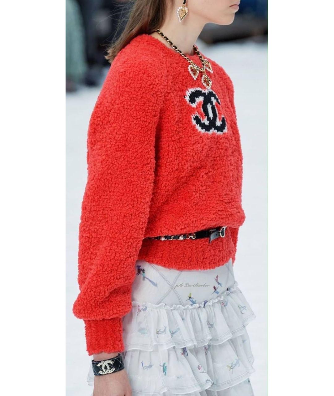 CHANEL Красный джемпер / свитер, фото 2
