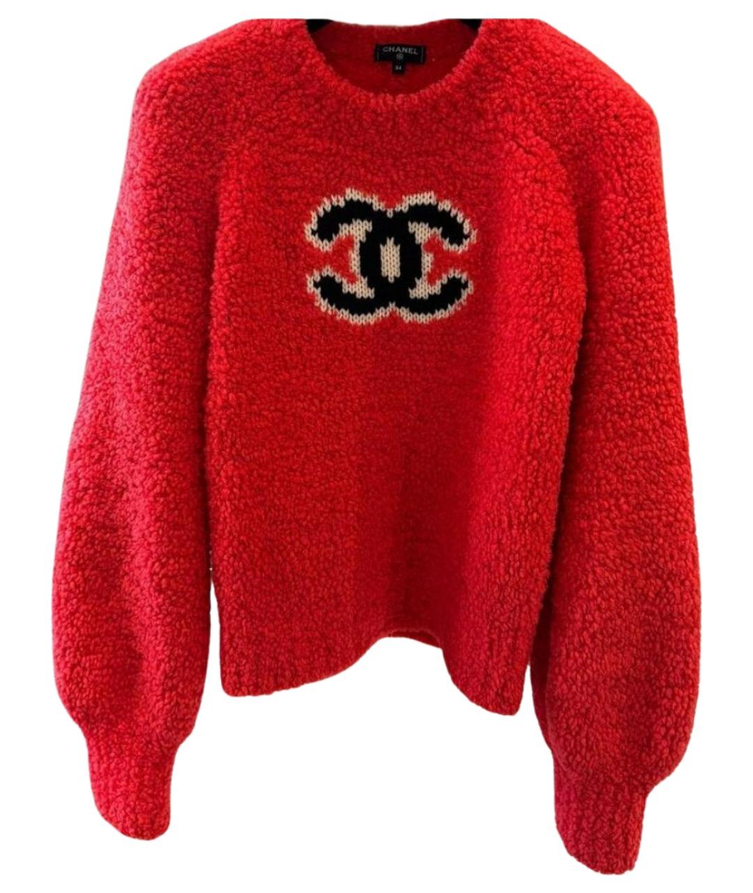 CHANEL Красный джемпер / свитер, фото 1