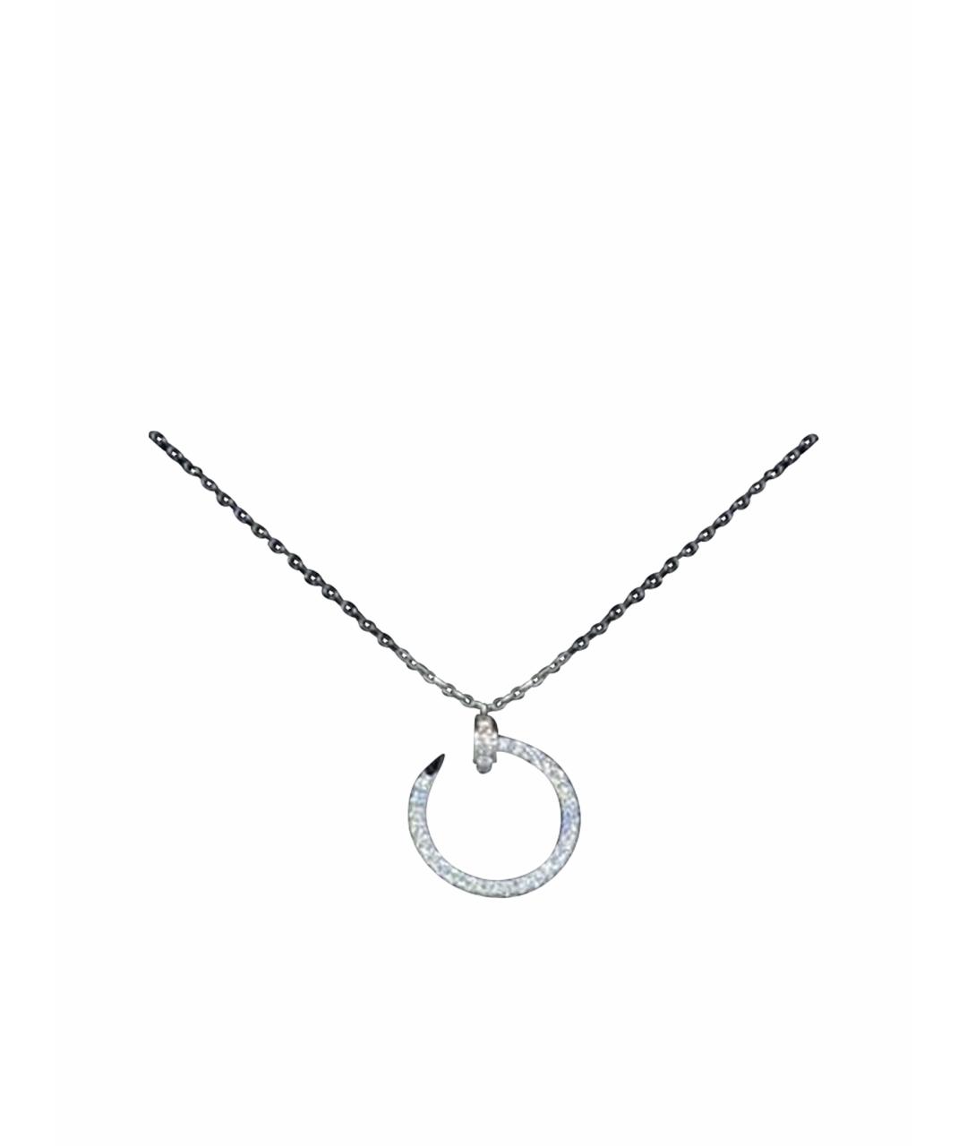 CARTIER Серебряное колье из белого золота, фото 1