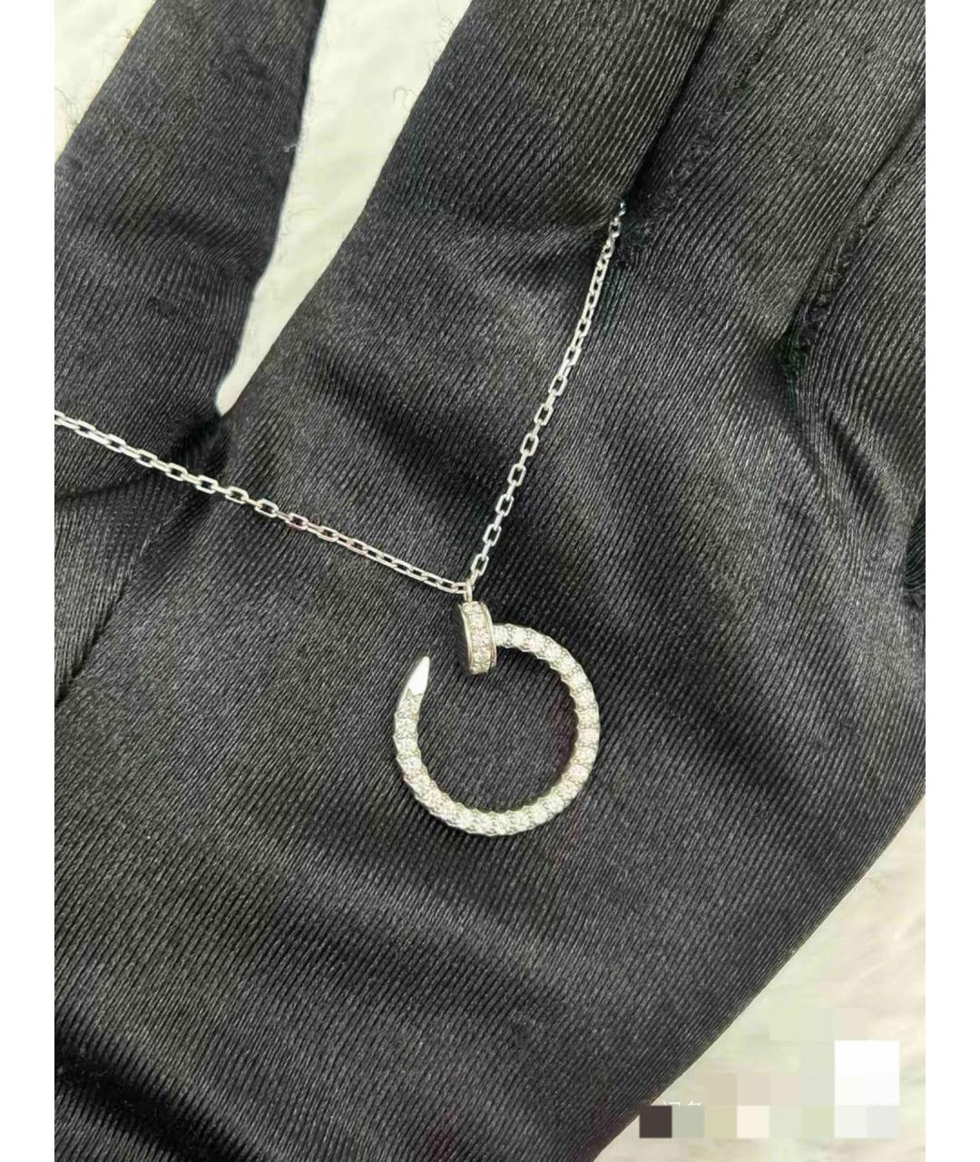 CARTIER Серебряное колье из белого золота, фото 8