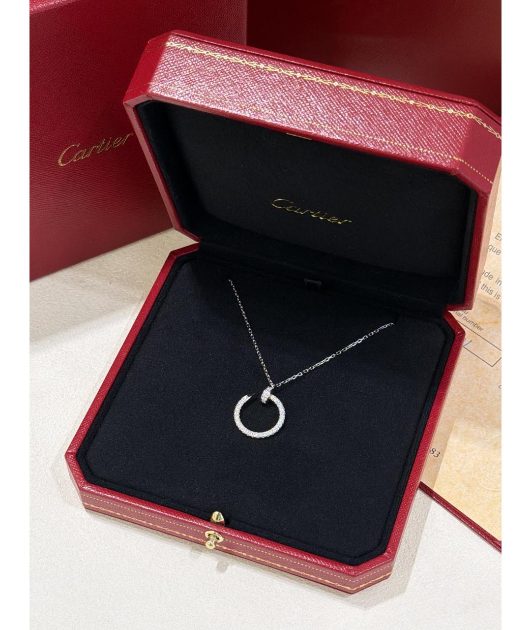 CARTIER Серебряное колье из белого золота, фото 3