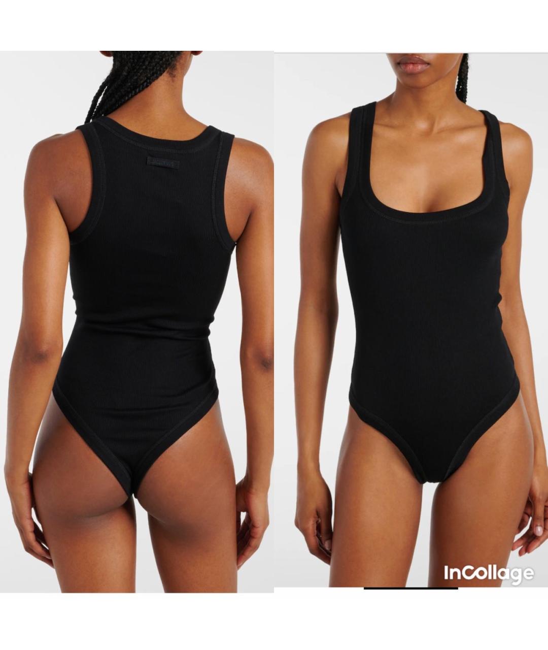 JACQUEMUS Черная хлопковая майка, фото 4