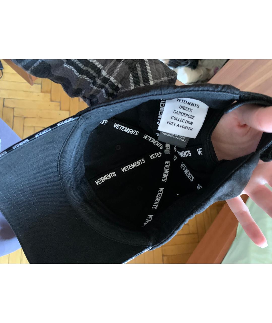 VETEMENTS Черная кепка/бейсболка, фото 3
