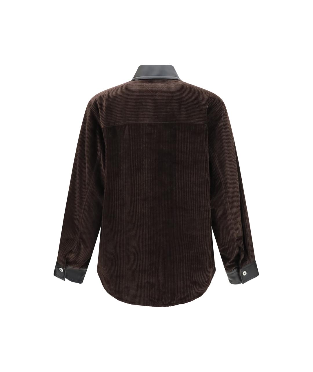 BOTTEGA VENETA Коричневая хлопковая куртка, фото 2