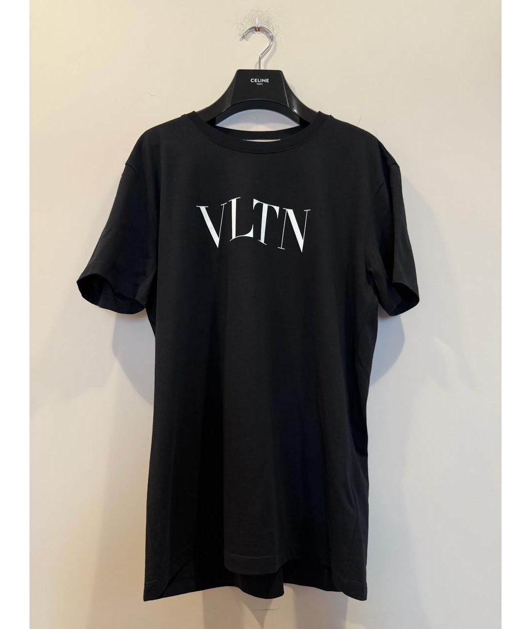 VALENTINO Черная хлопковая футболка, фото 6