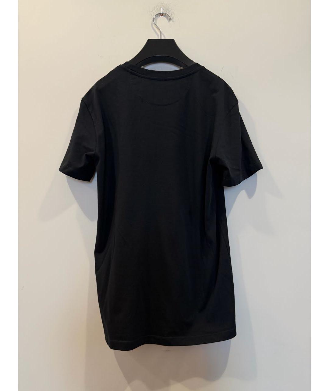 VALENTINO Черная хлопковая футболка, фото 2