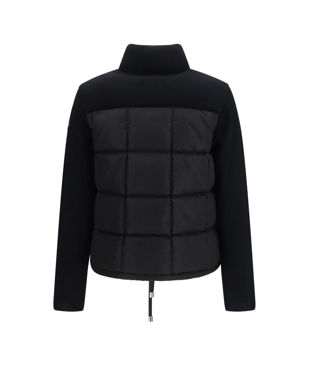MONCLER Черный шерстяной кардиган, фото 2