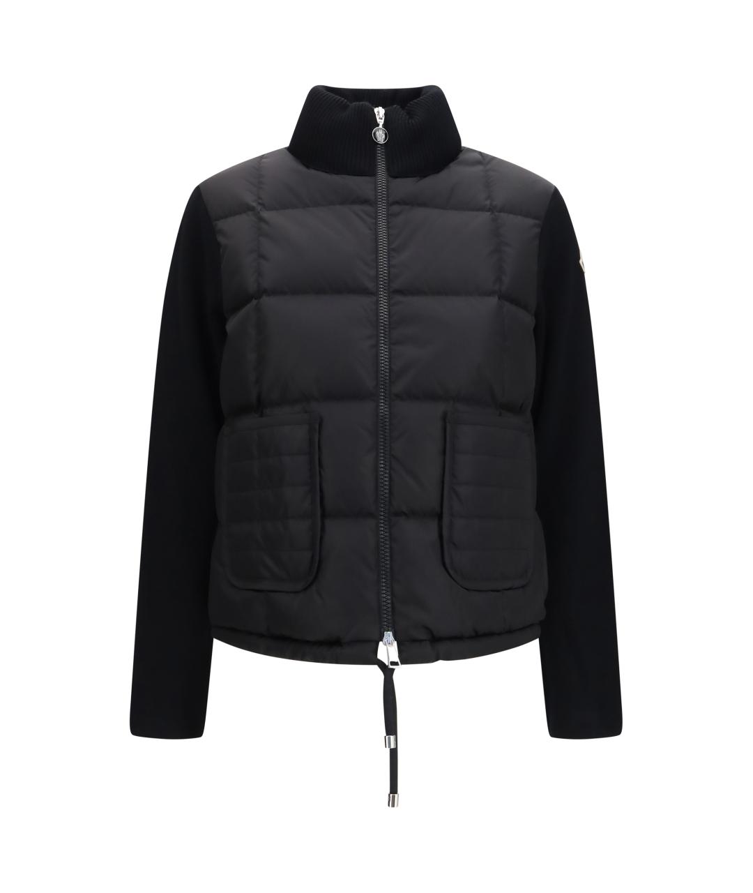 MONCLER Черный шерстяной кардиган, фото 1