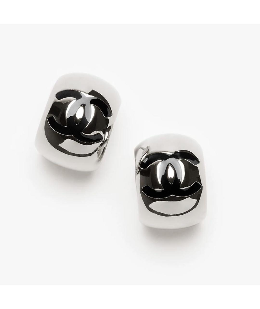 CHANEL Серебряные металлические серьги, фото 6