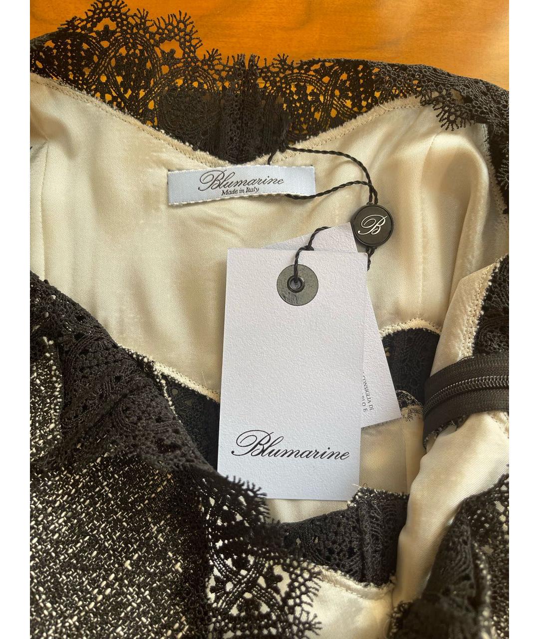 BLUMARINE Серое твидовое коктейльное платье, фото 3