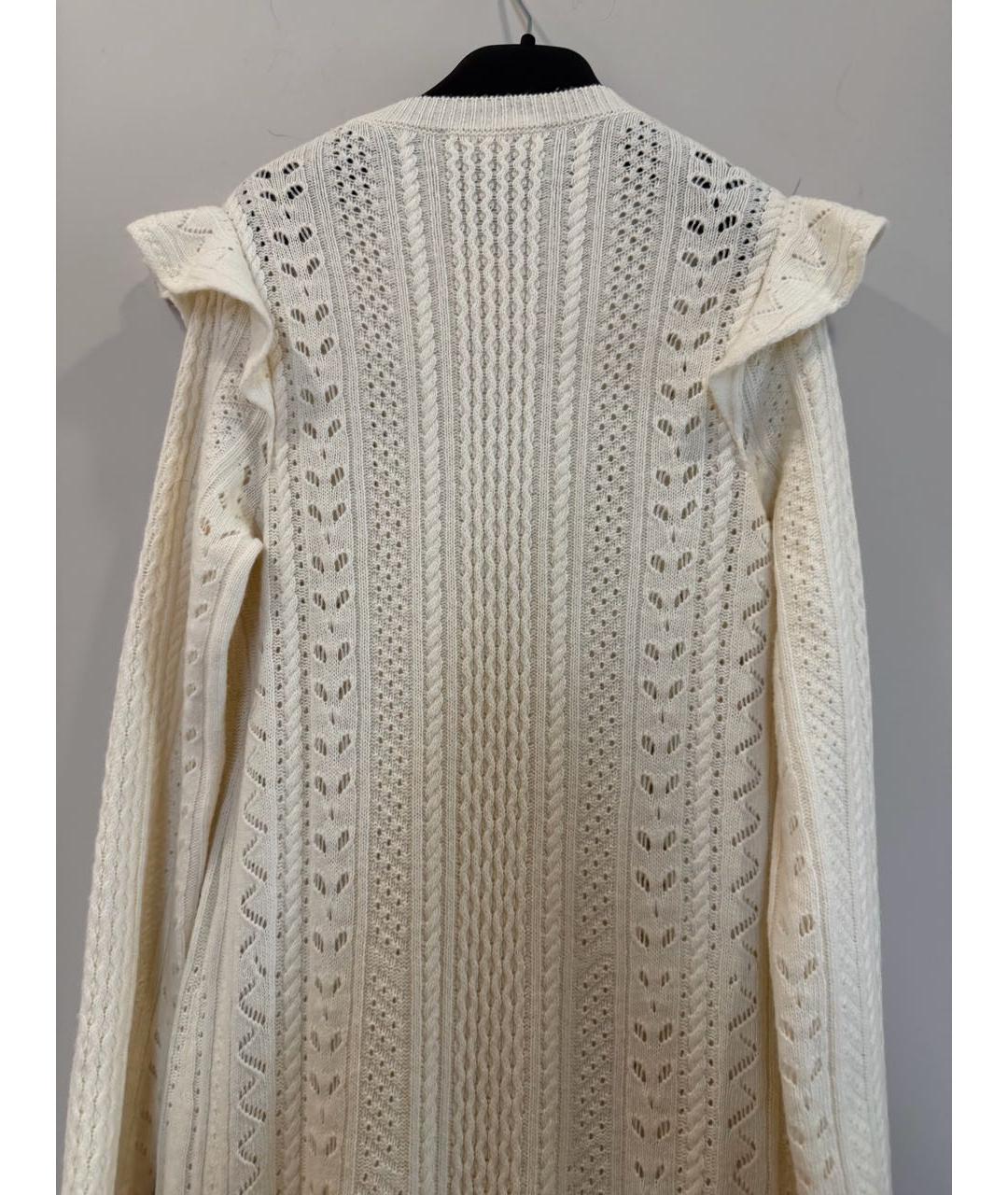 CHLOE Бежевое шерстяное повседневное платье, фото 4