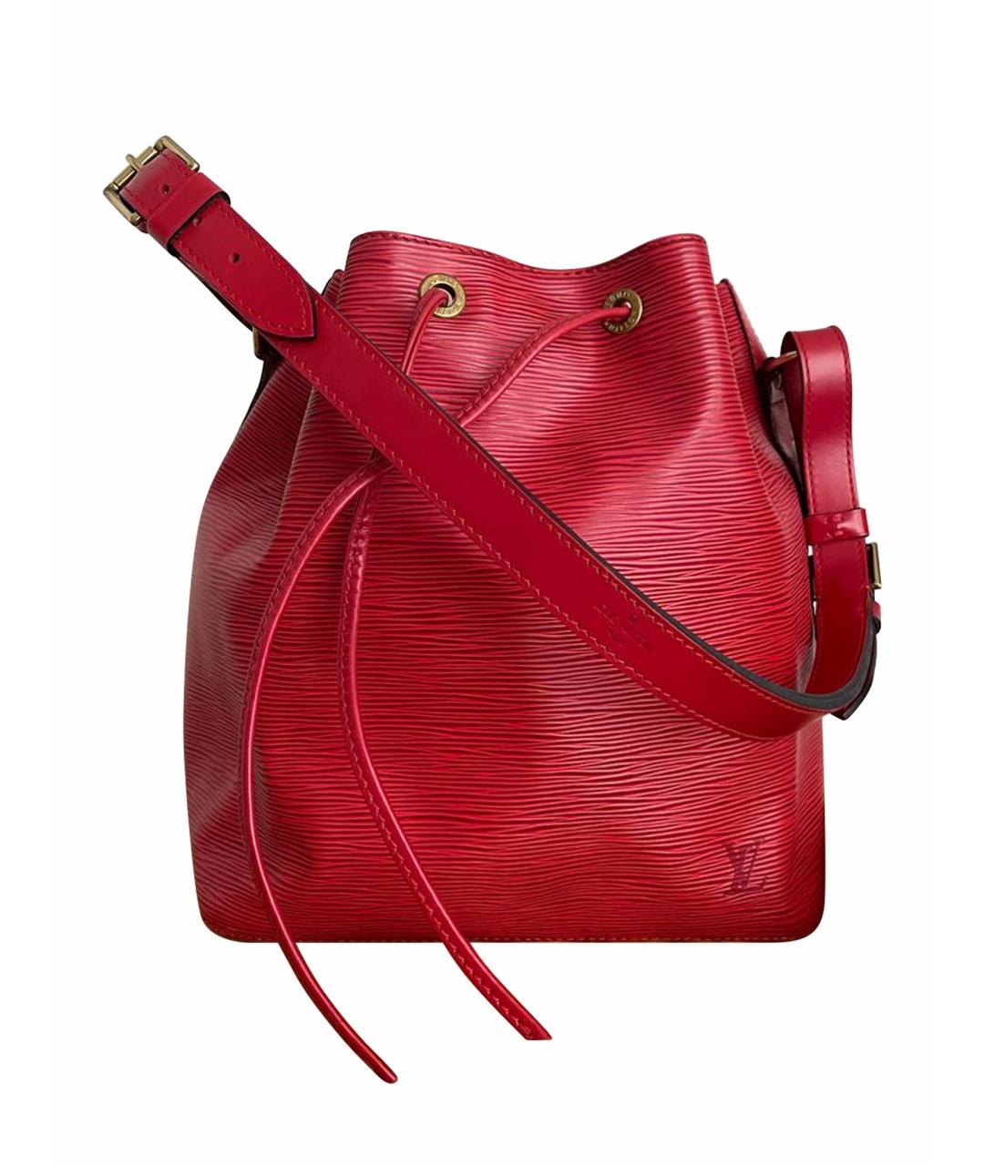 LOUIS VUITTON Красная кожаная сумка через плечо, фото 1