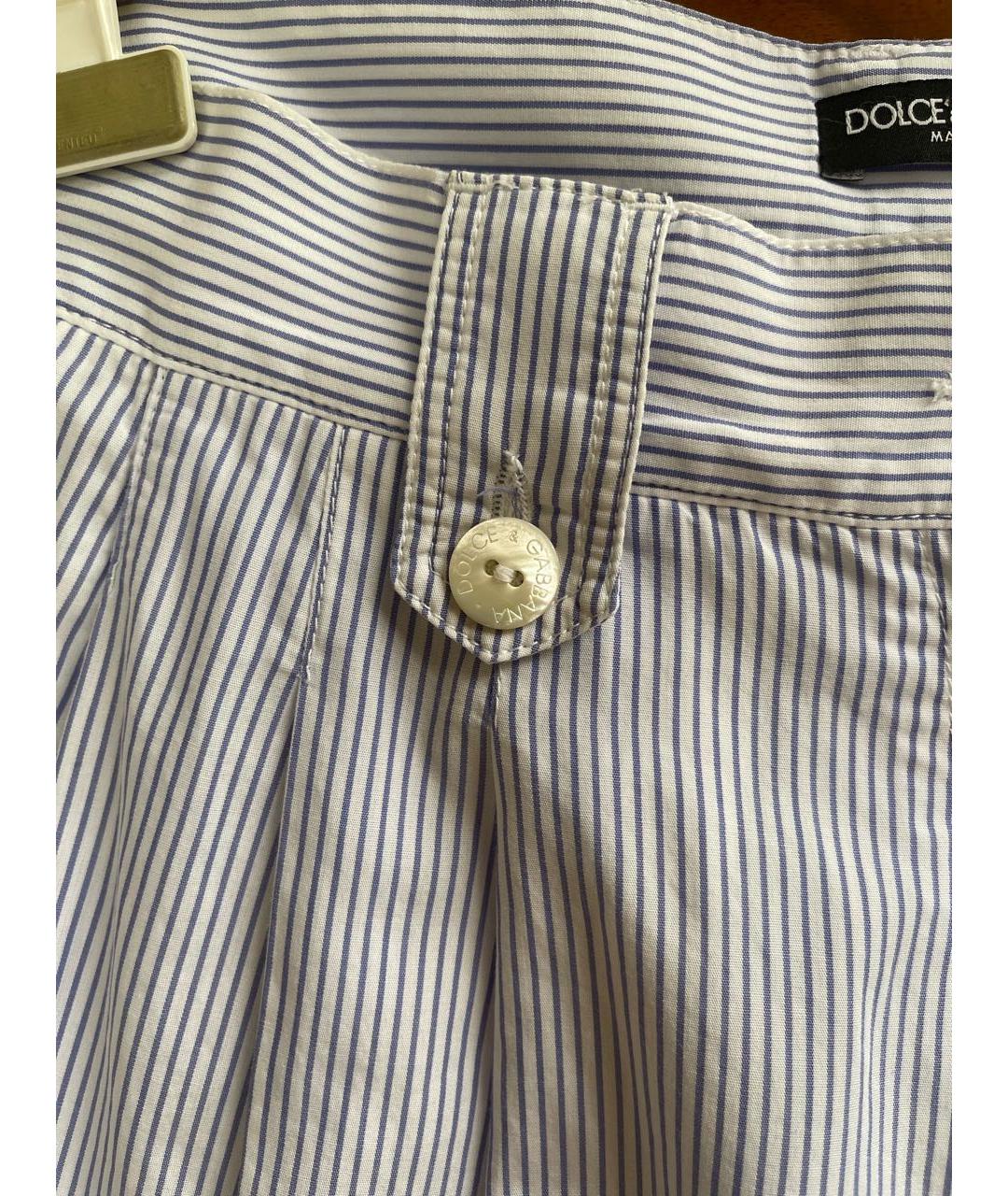 DOLCE&GABBANA Голубые хлопковые шорты, фото 4