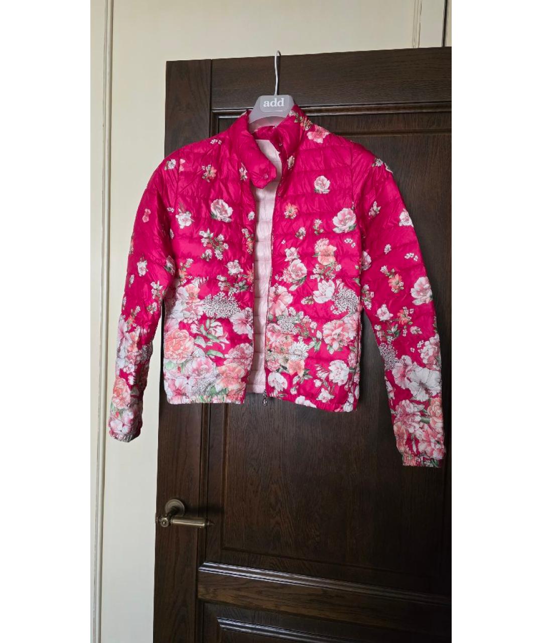 MONCLER Розовая полиамидовая куртка, фото 10