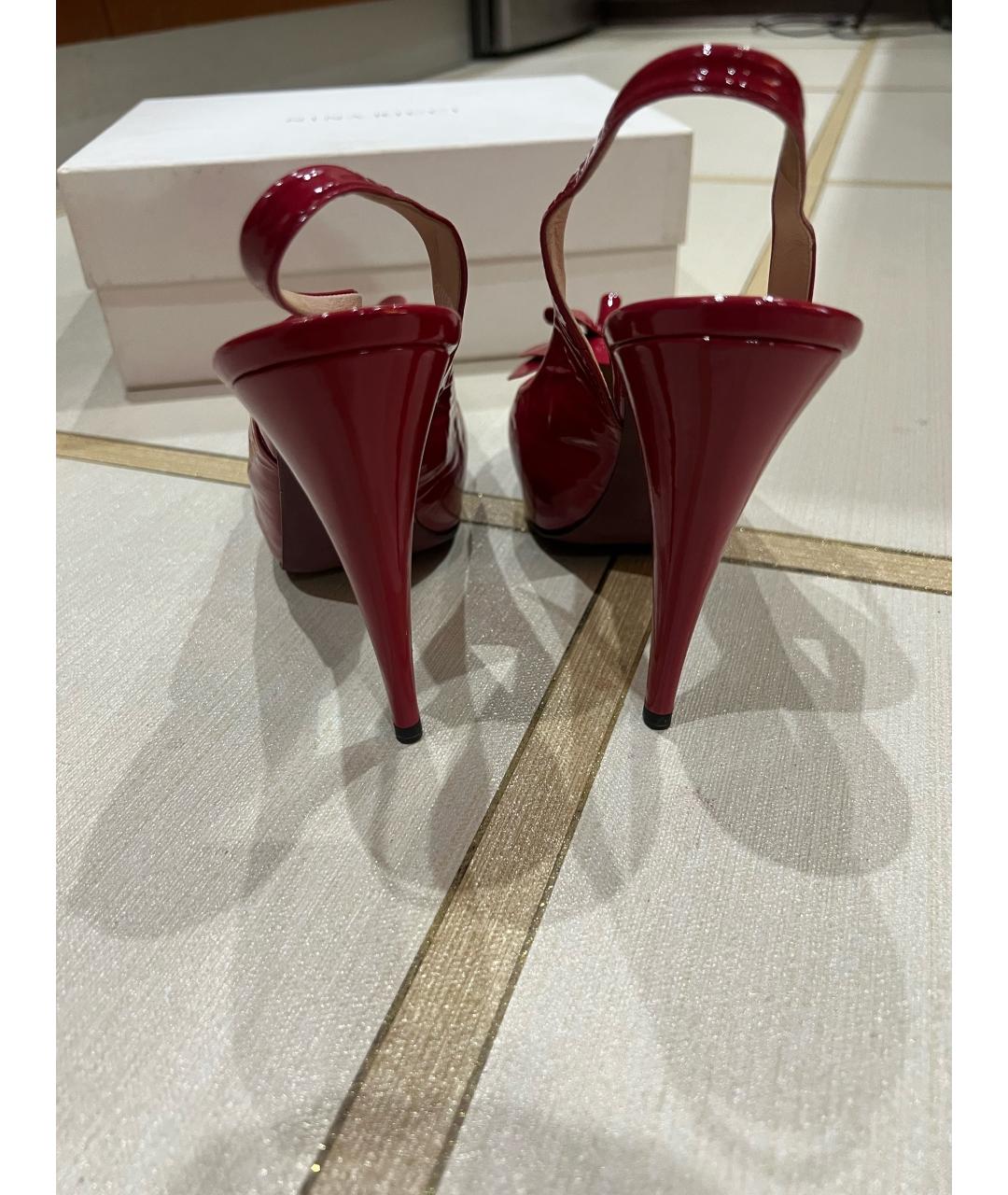 NINA RICCI Красные туфли из лакированной кожи, фото 3