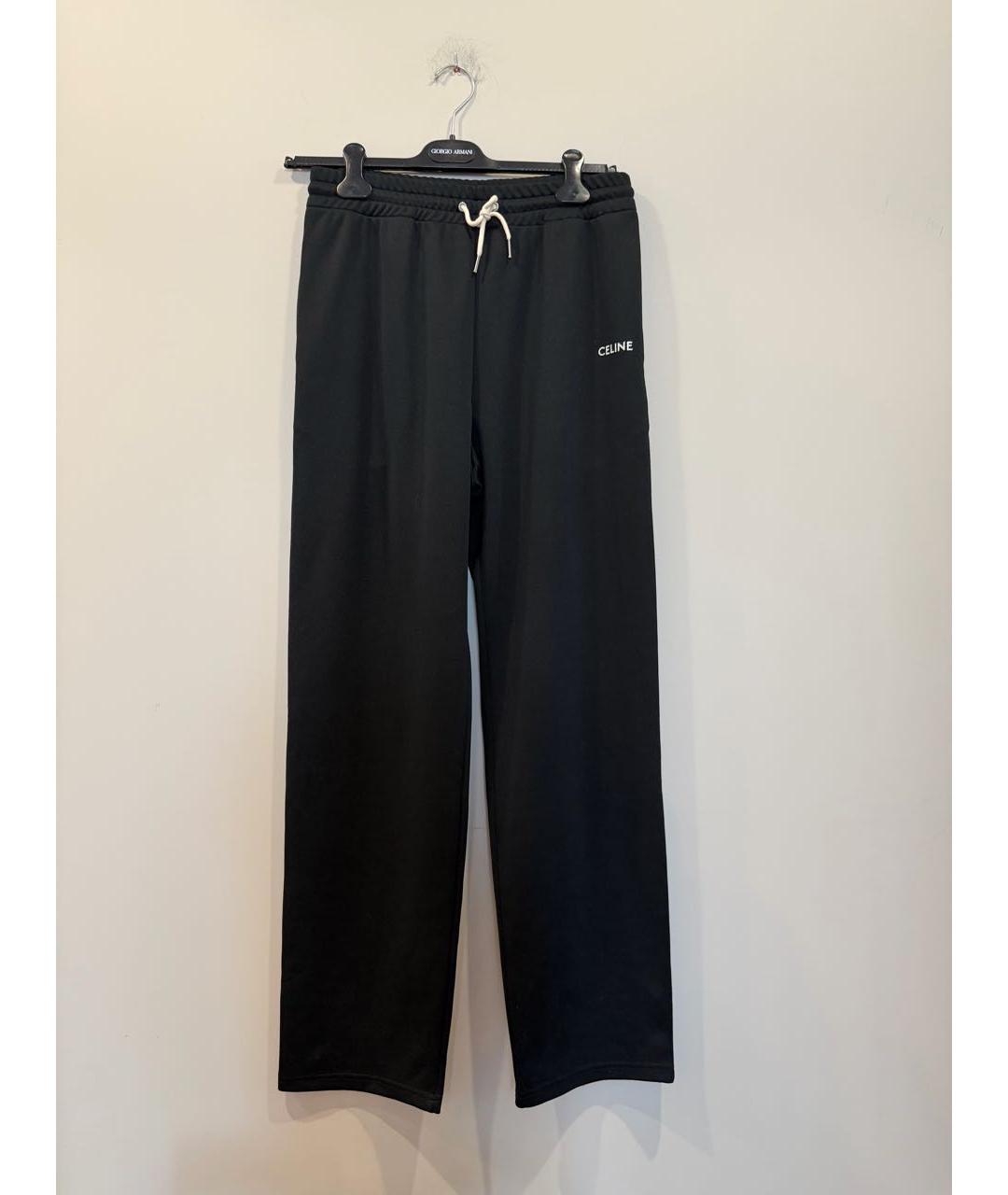 CELINE Черные хлопковые спортивные брюки и шорты, фото 7