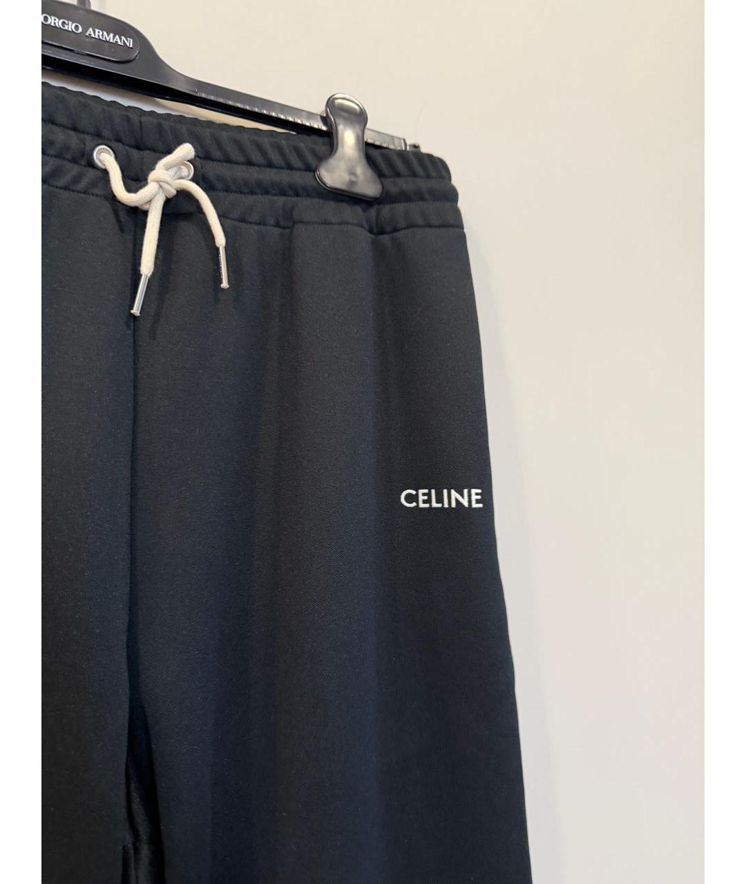 CELINE Черные хлопковые спортивные брюки и шорты, фото 3