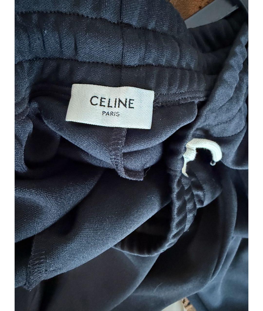 CELINE Черные хлопковые спортивные брюки и шорты, фото 4