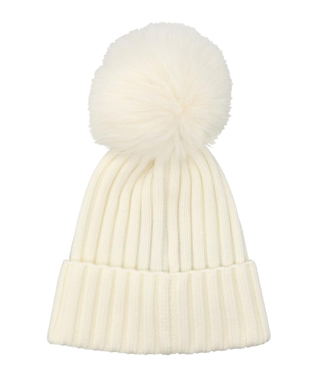 MONCLER Белая шапка, фото 2