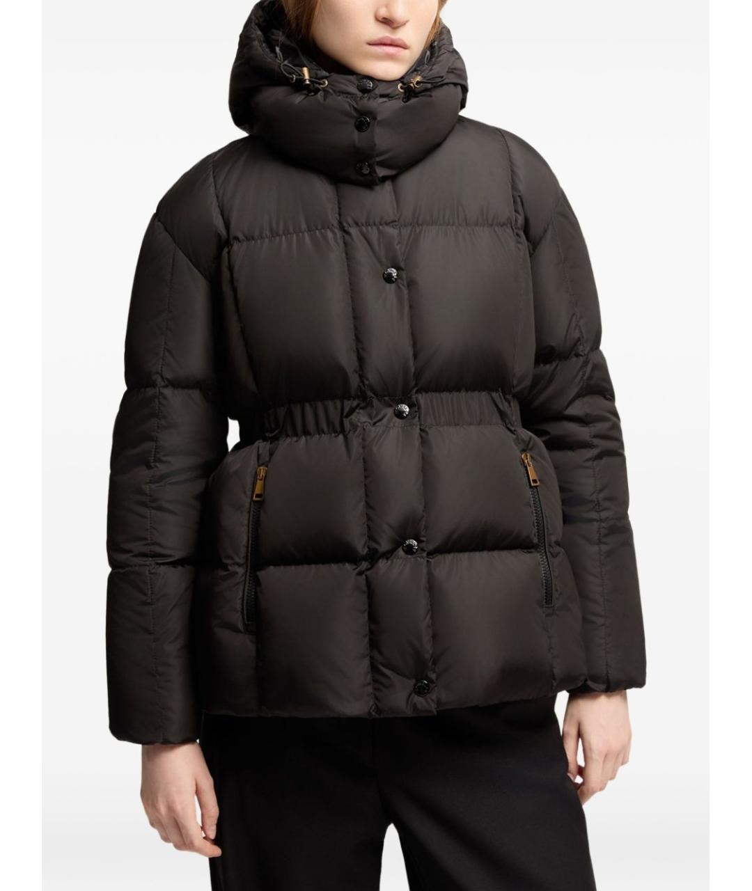 MONCLER Черный пуховик, фото 6