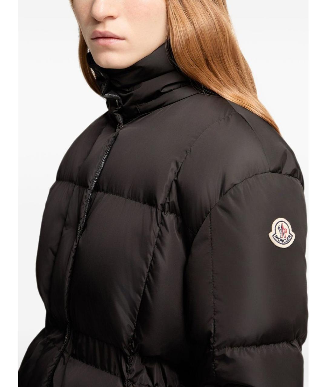 MONCLER Черный пуховик, фото 4