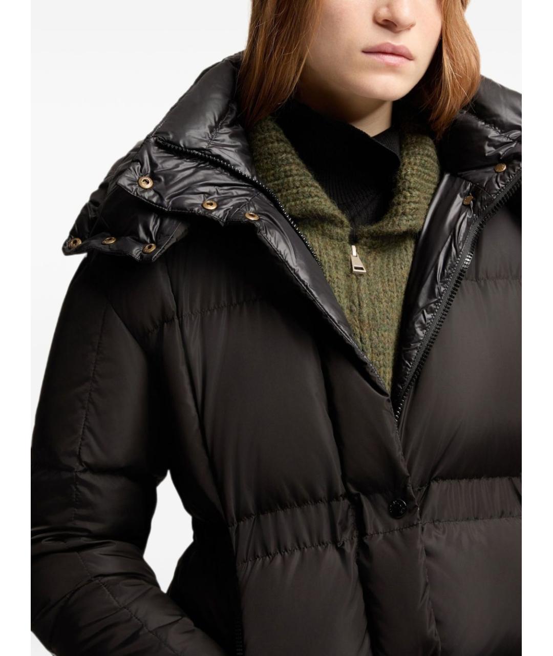 MONCLER Черный пуховик, фото 3