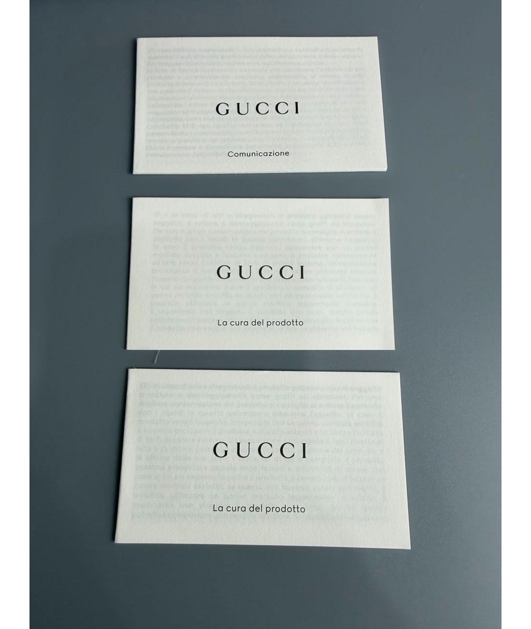 GUCCI Коричневая сумка на плечо из канвы, фото 6