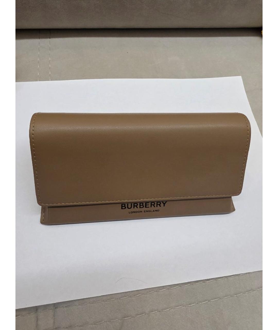 BURBERRY Черные пластиковые солнцезащитные очки, фото 5