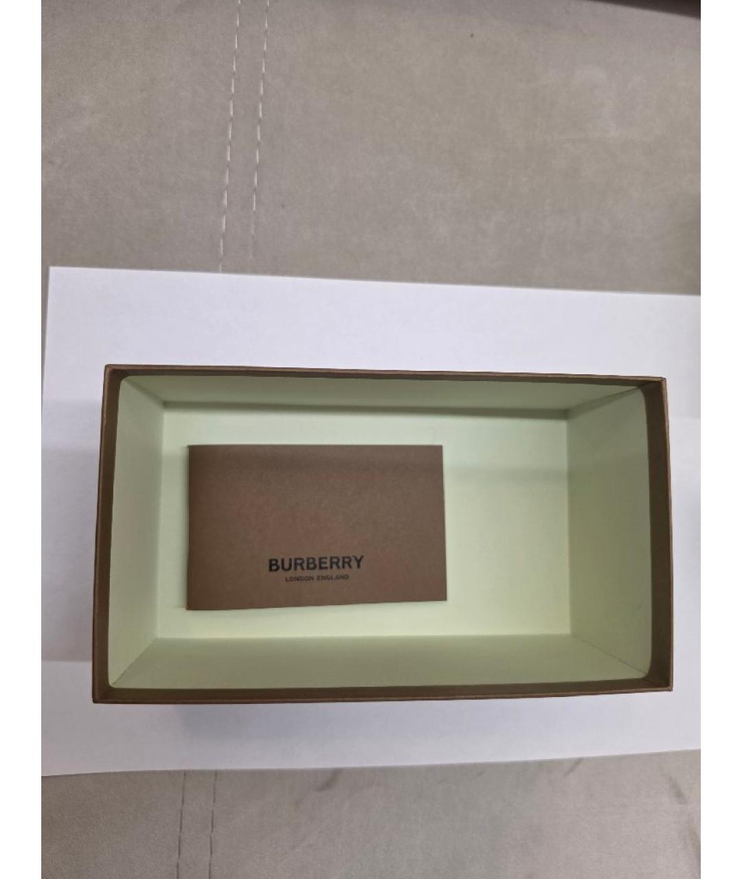 BURBERRY Черные пластиковые солнцезащитные очки, фото 7