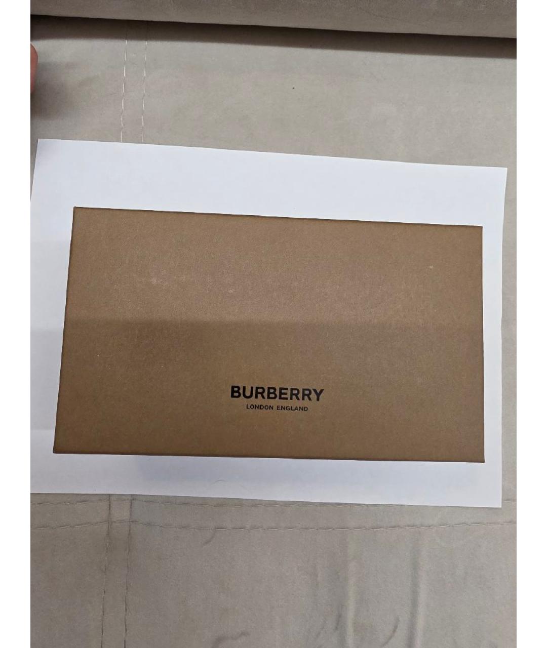 BURBERRY Черные пластиковые солнцезащитные очки, фото 4