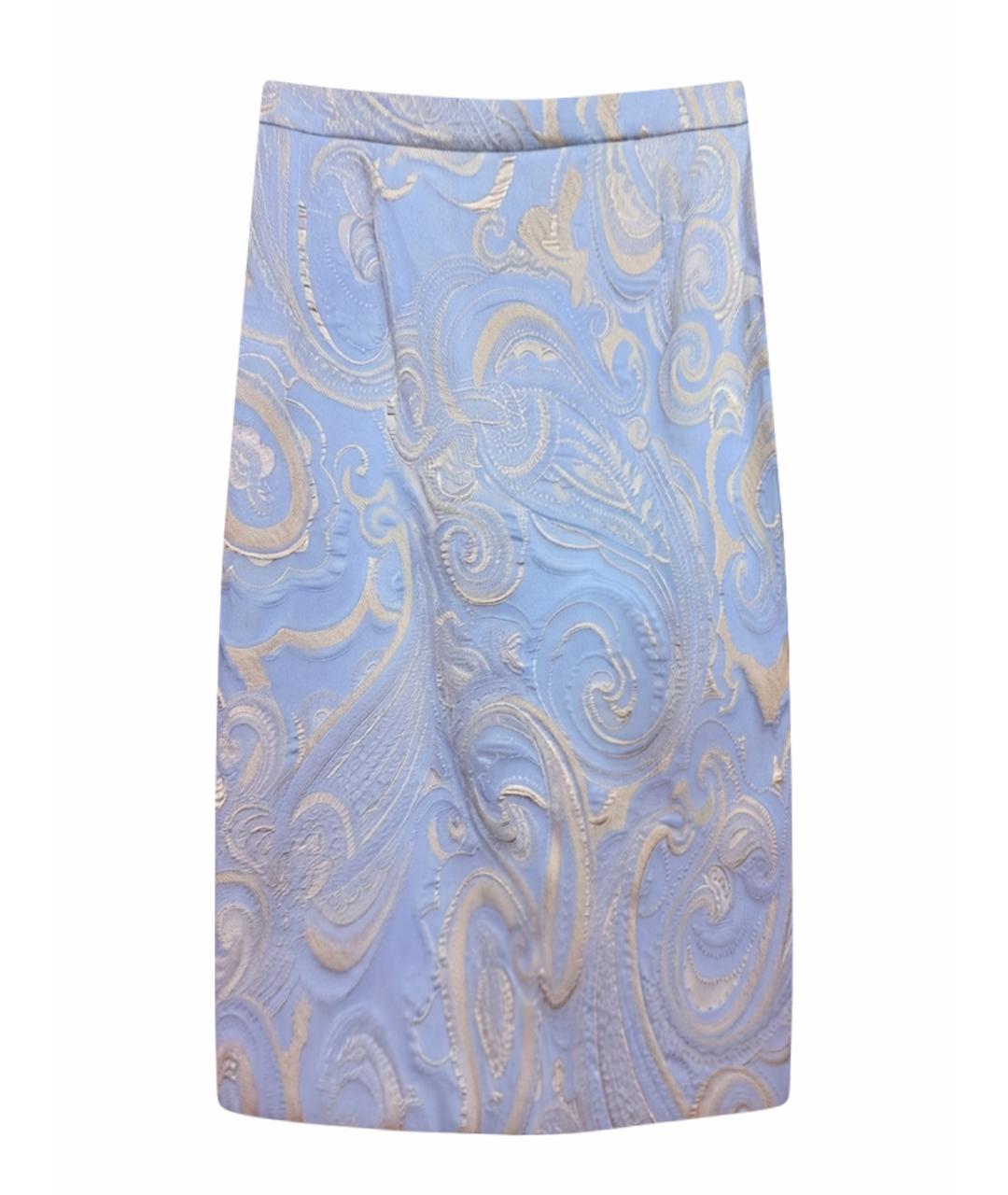 ESCADA Голубой вискозный костюм с юбками, фото 1