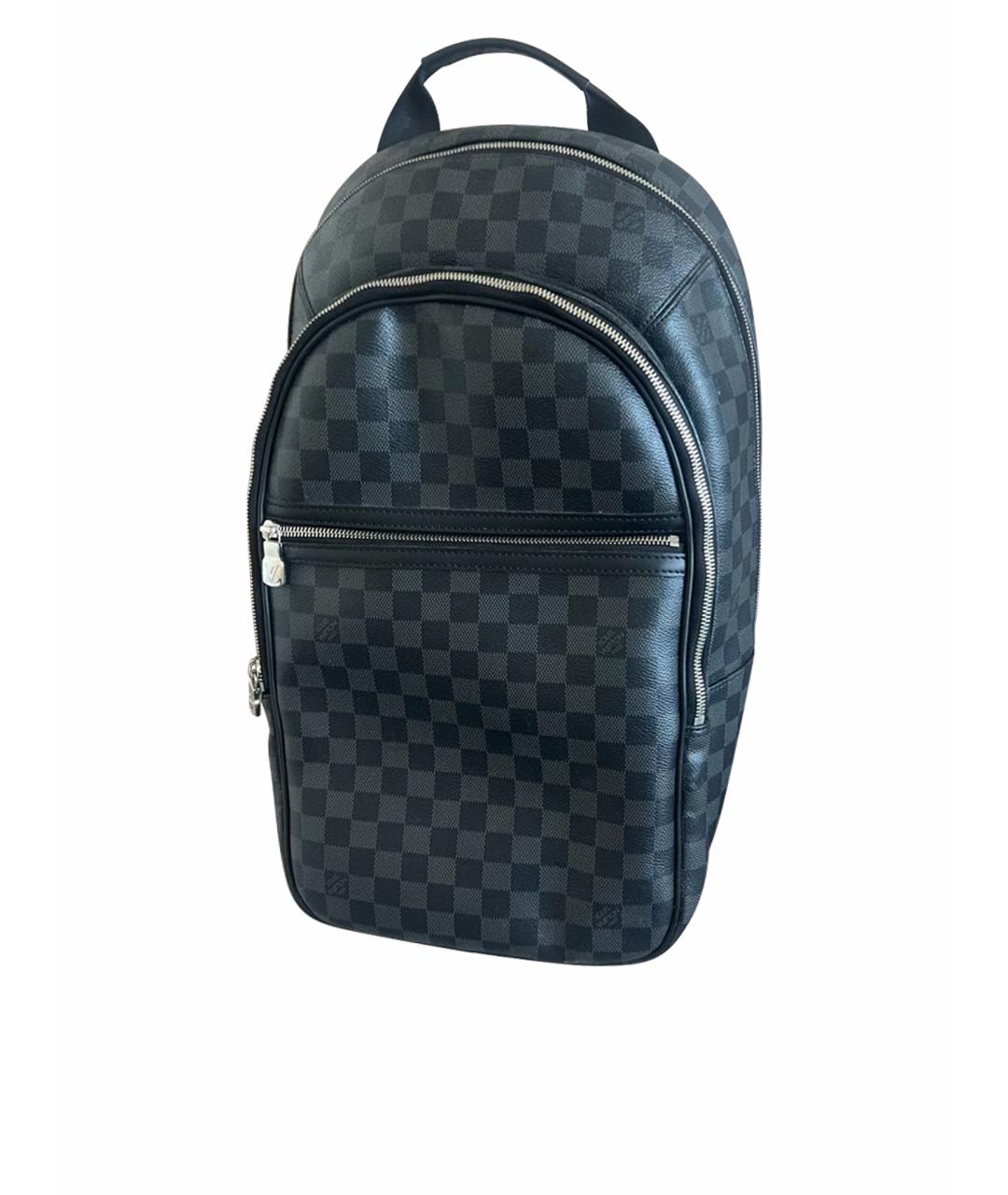 LOUIS VUITTON Черный кожаный рюкзак, фото 1