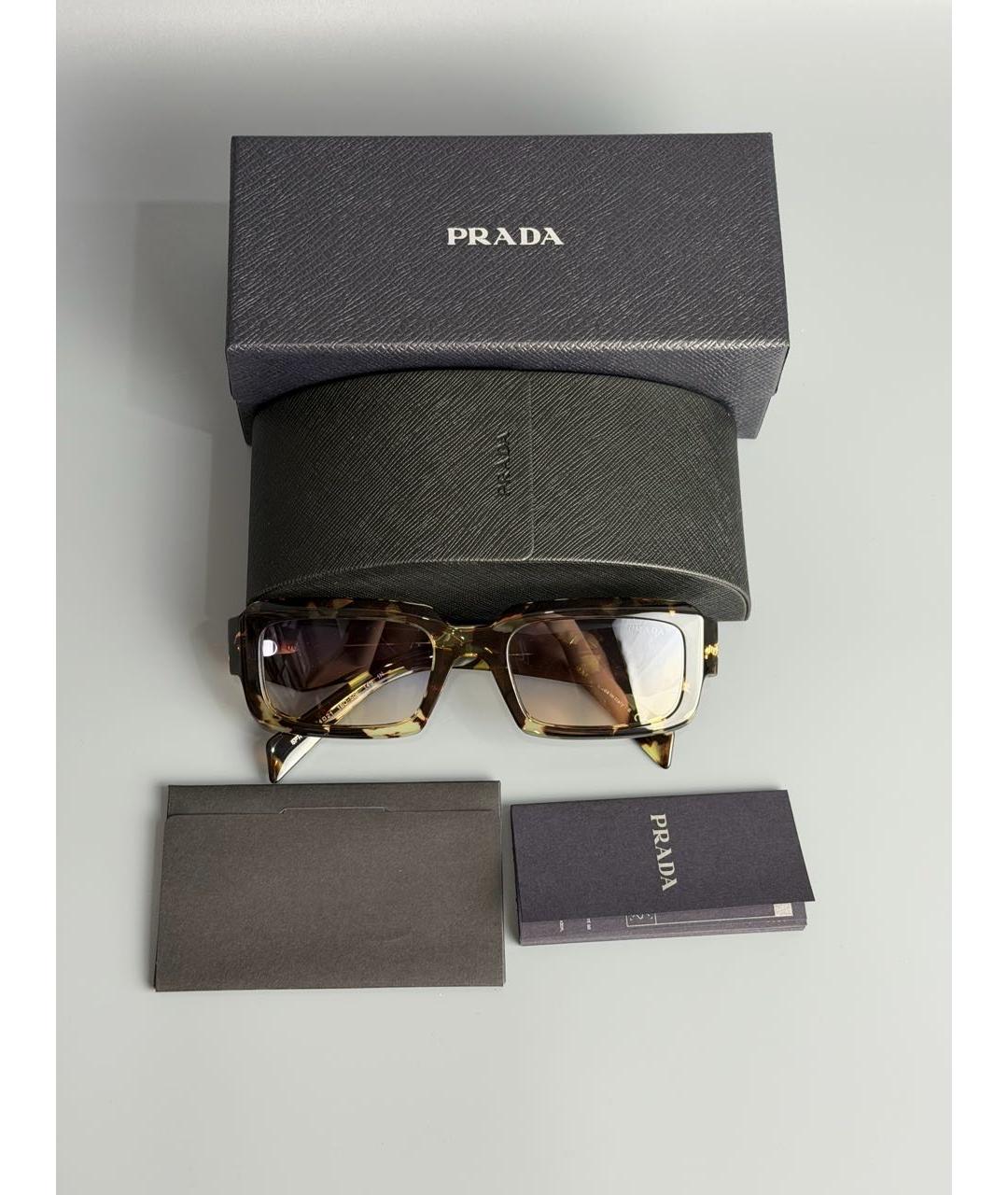 PRADA Мульти пластиковые солнцезащитные очки, фото 6