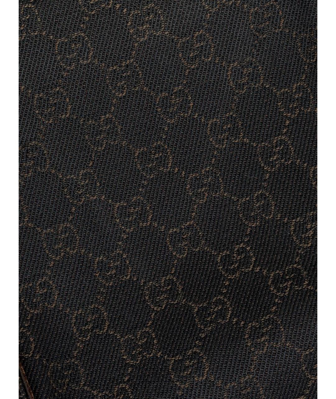 GUCCI Коричневая сумка с короткими ручками из канвы, фото 6