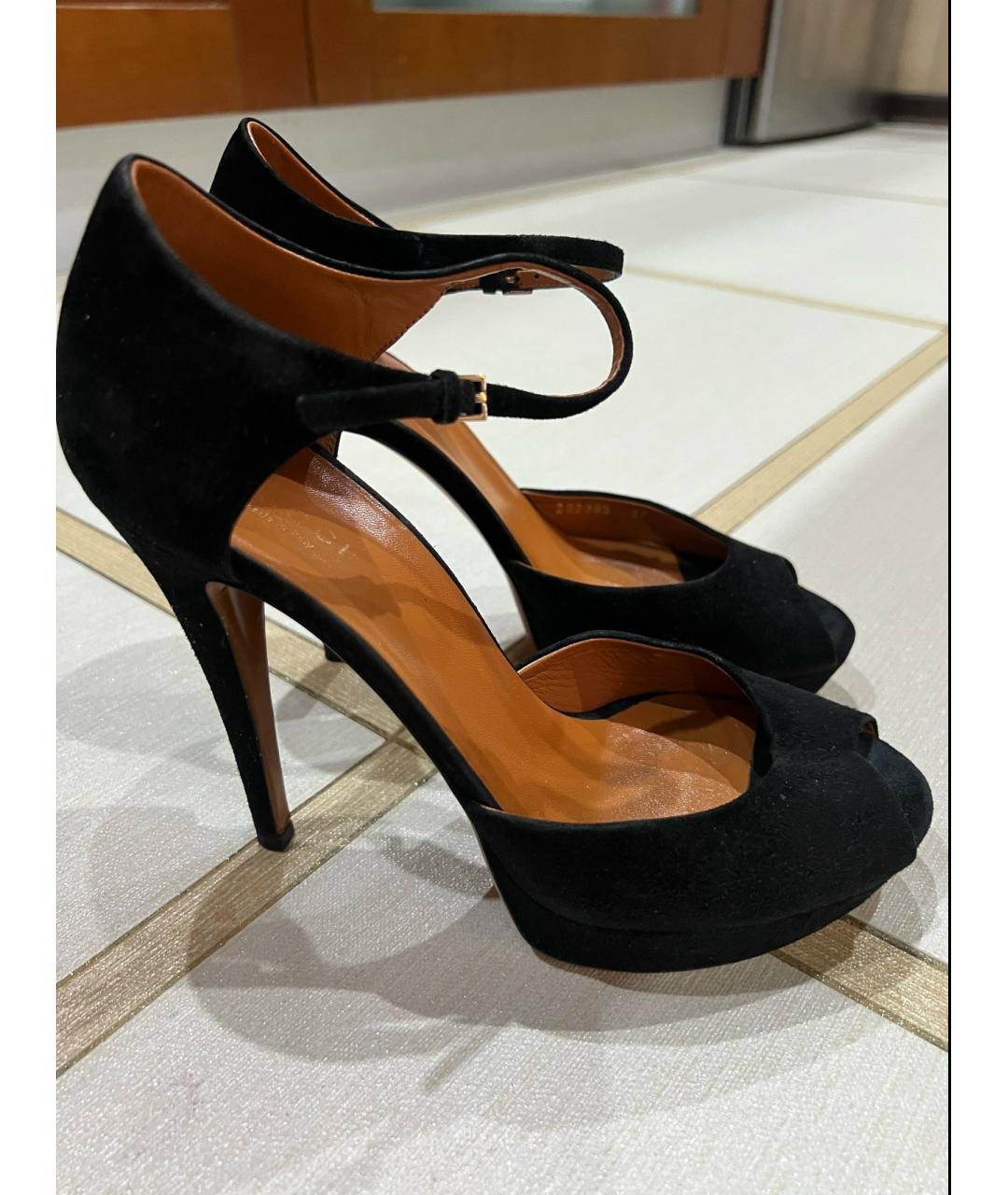 GUCCI Черные замшевые туфли, фото 7
