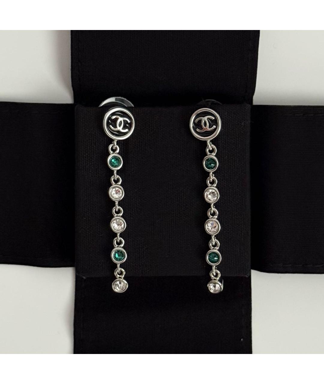 CHANEL Серебряные металлические серьги, фото 6